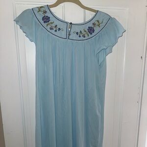 Gildan Sky Blue Vintage Nightgown Dress